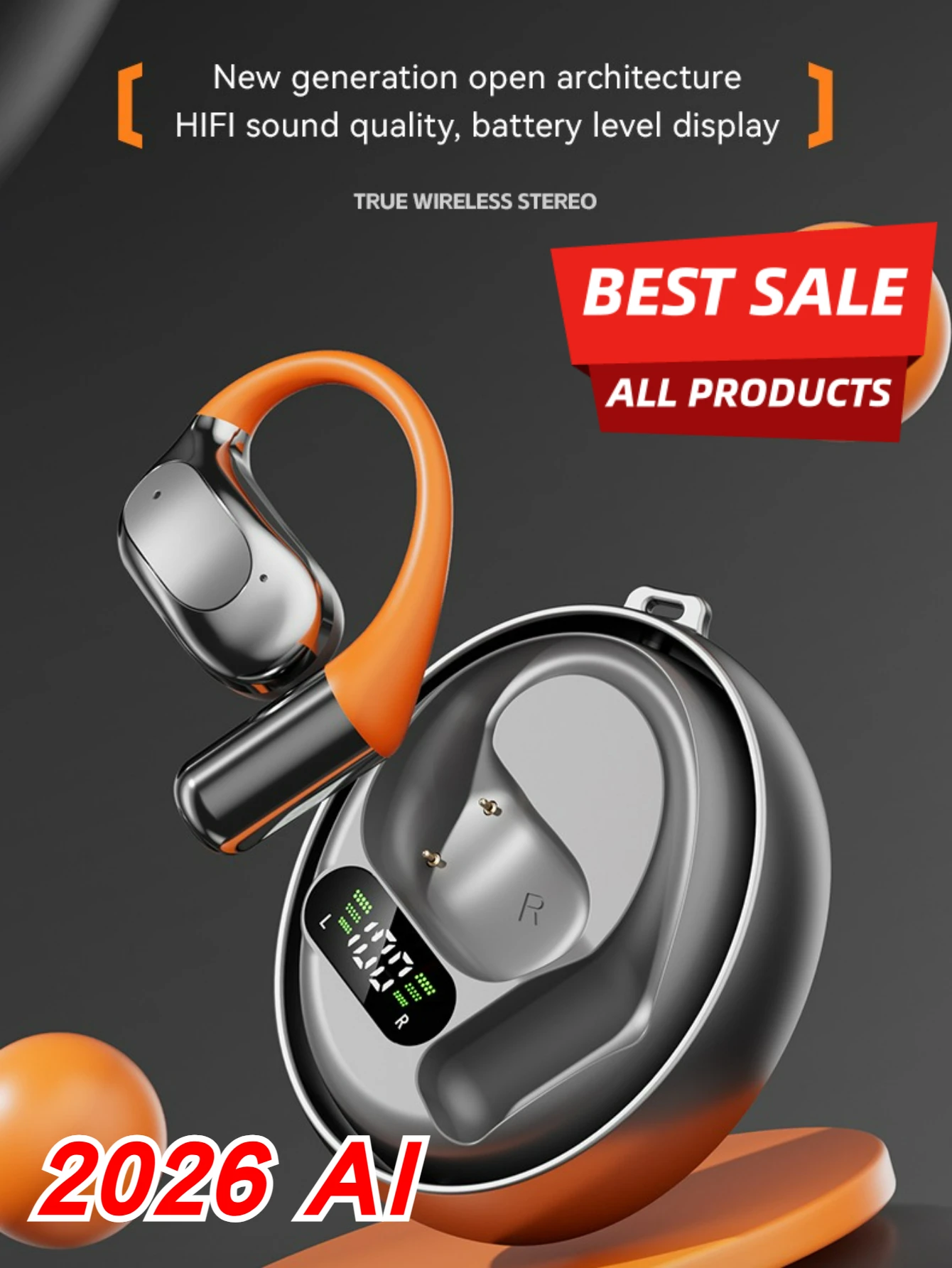 Bluetooth Headset On Ear - سماعة مترجم لاسلكية 144 لغة في