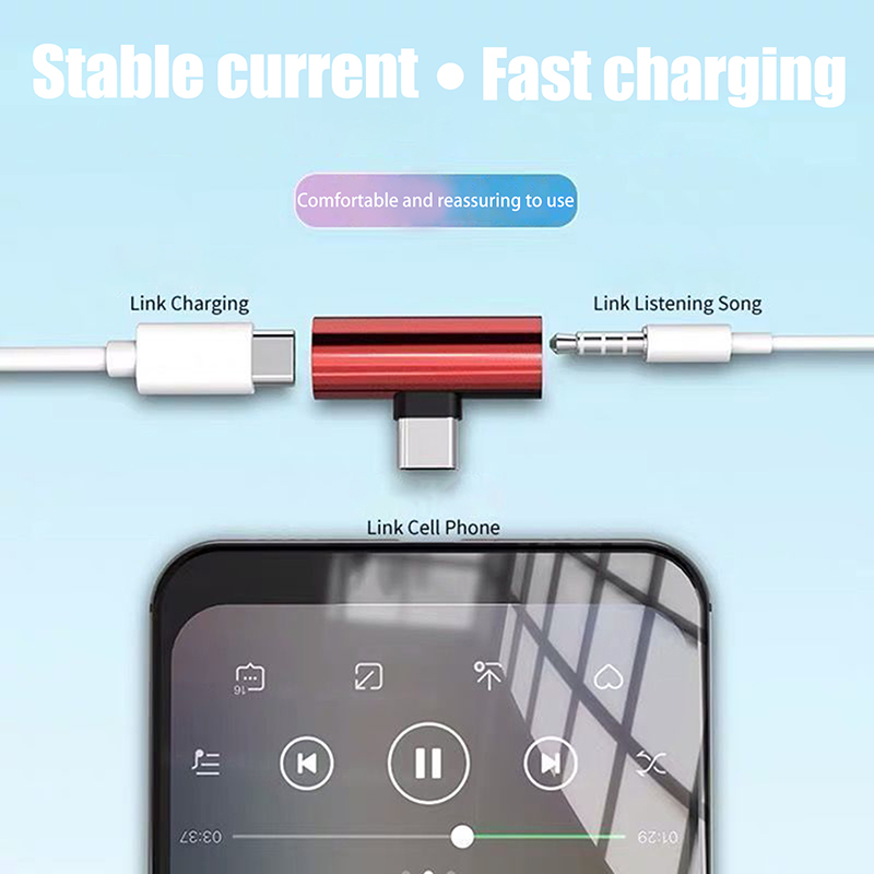 محولات معدنية من نوع USB-C إلى - مراجعة Earphone Splitter Jack وسعره